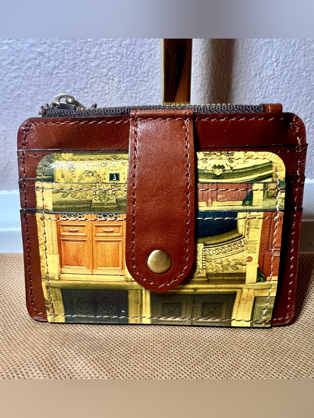NWT Patricia Nash Cassis Leather Doorways to Italy ID Wallet - Picture 2 of 7